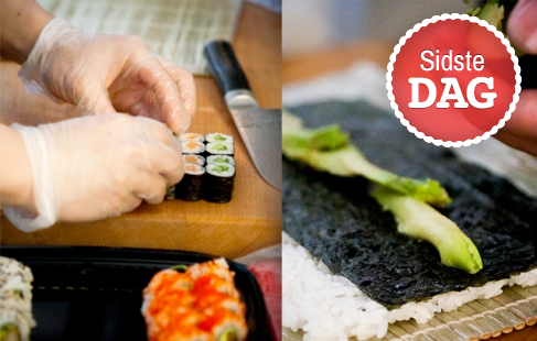Kæmpe sushi-menu