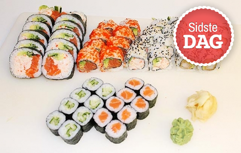 Kæmpe sushi-menu