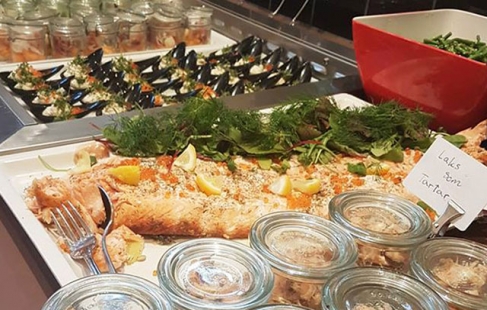 Lækker grilltapas-buffet