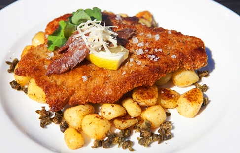 Klassisk skinkeschnitzel