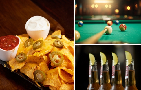 Pool, nachos og øl
