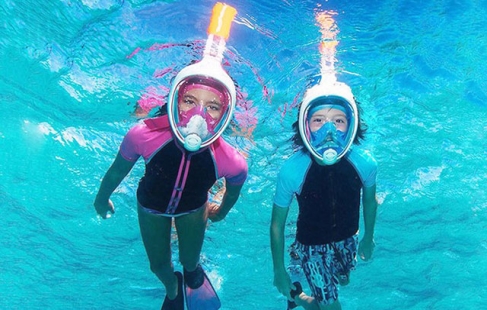 Snorkelmaske til store og små