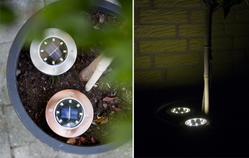 LED-spot med solceller