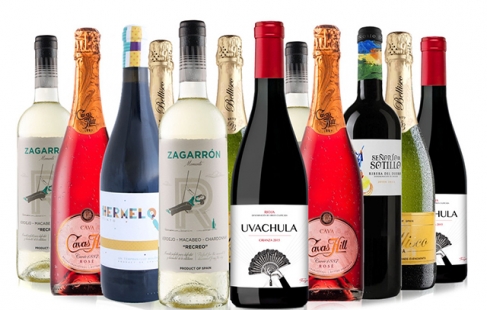 Smagekasse med spansk vin