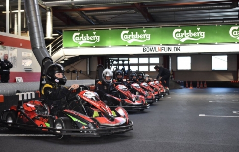 Gokart hos Bowl'n'Fun Odense