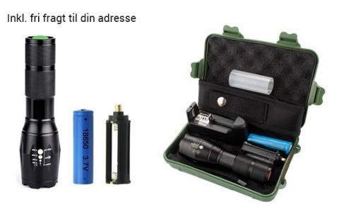 Genopladelig LED-lommelygte