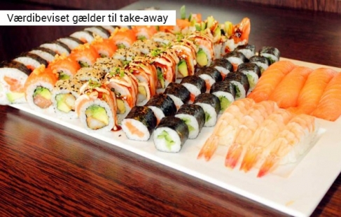 Kæmpe sushi-menu