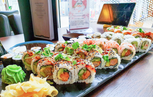58 stk. velsmagende sushi