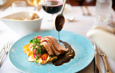 2-retters menu ved Assens