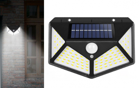 Væghængt solcellelampe