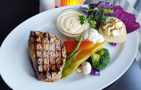 Saftig steak og dessert